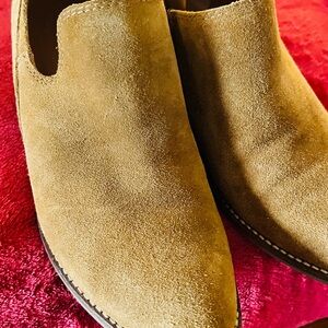 Lucky Brand Tan Suede Women Booties Size 7.5